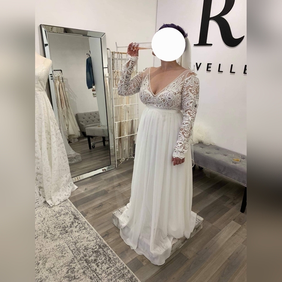 Made With Love Wedding Dress US Size 10 - Picture 10 of 10